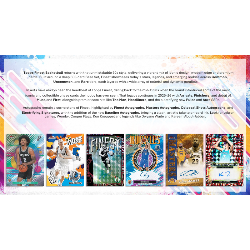 2025/26 Topps Finest Basketball Hobby Box